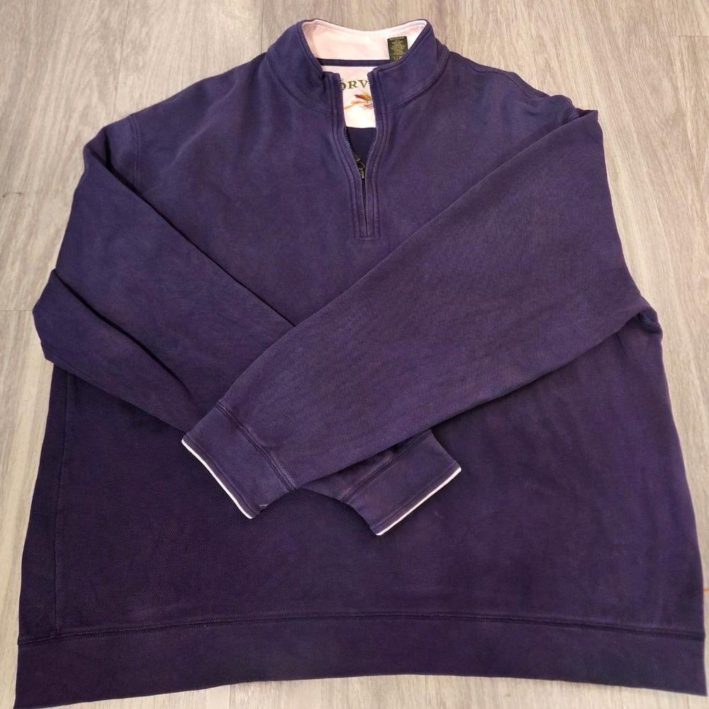 Men's Purple Half-Zip Sweater